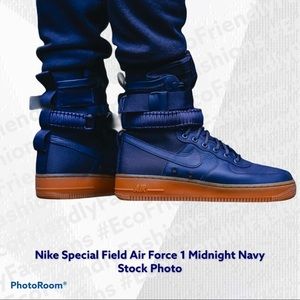 Nike Special Field Air Force 1 Midnight Navy Sz9.5
